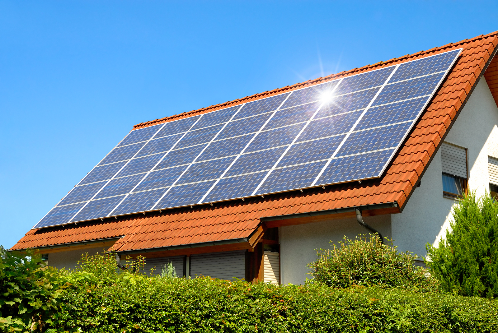 bigstock Solar Panel On A Red Roof